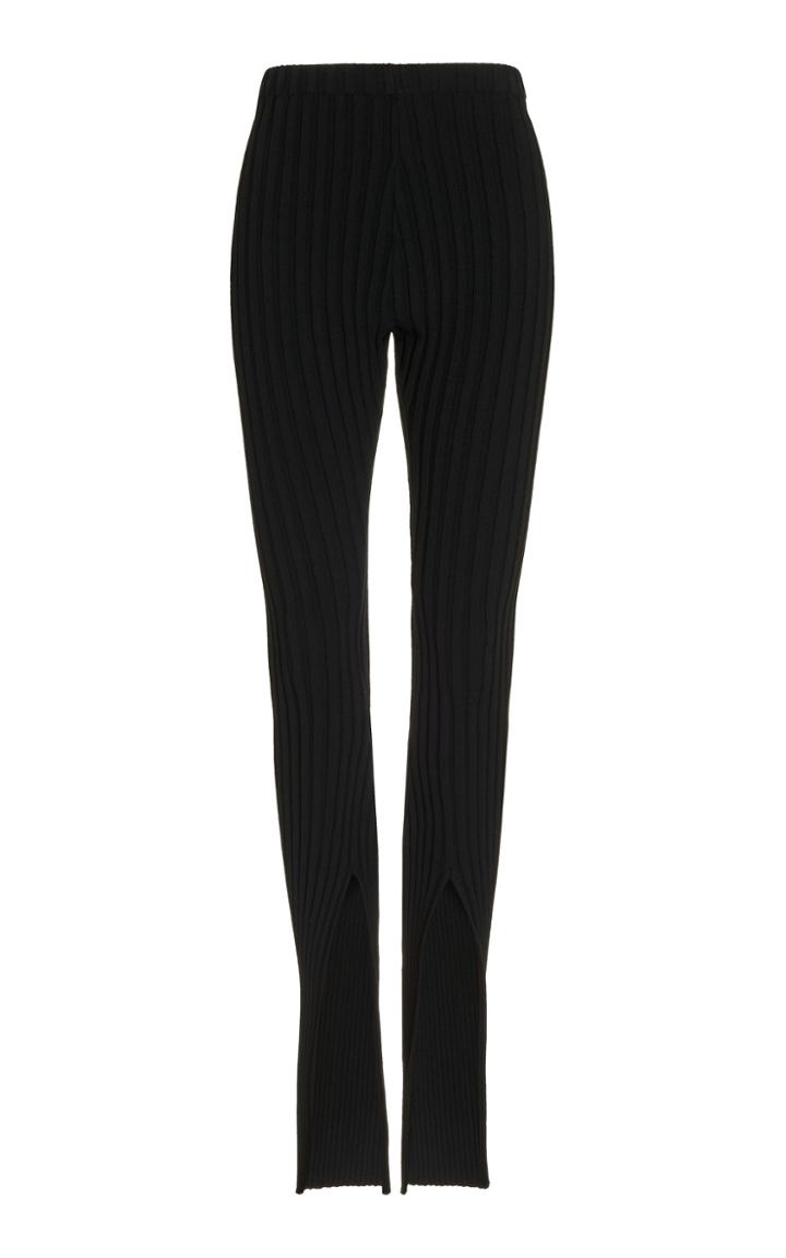 Boyarovskaya Cutout Ribbed-knit Leggings