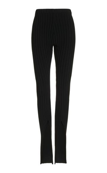 Boyarovskaya Cutout Ribbed-knit Leggings