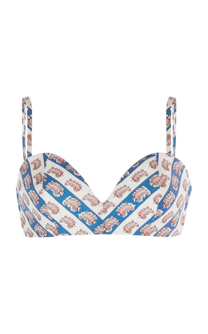 Moda Operandi Liberty London Dina Mixed Biennale Floral-striped Bikini Size: S