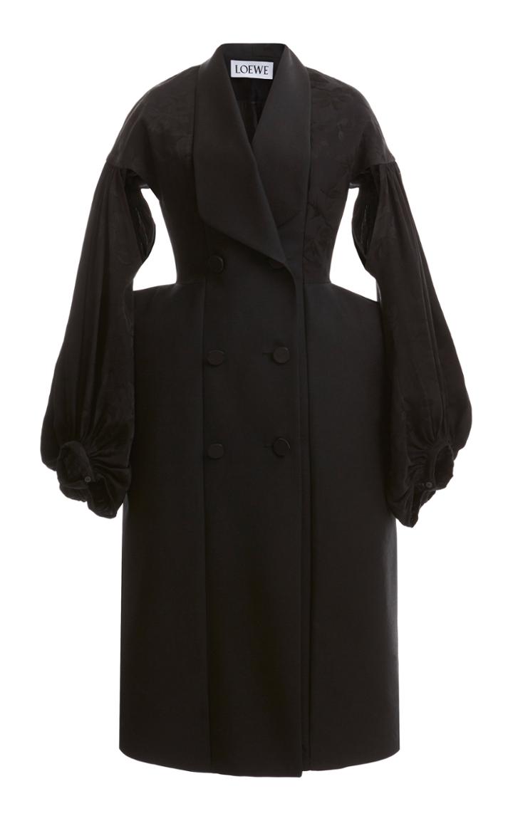 Moda Operandi Loewe Double-breasted Jacquard Cutout Coat