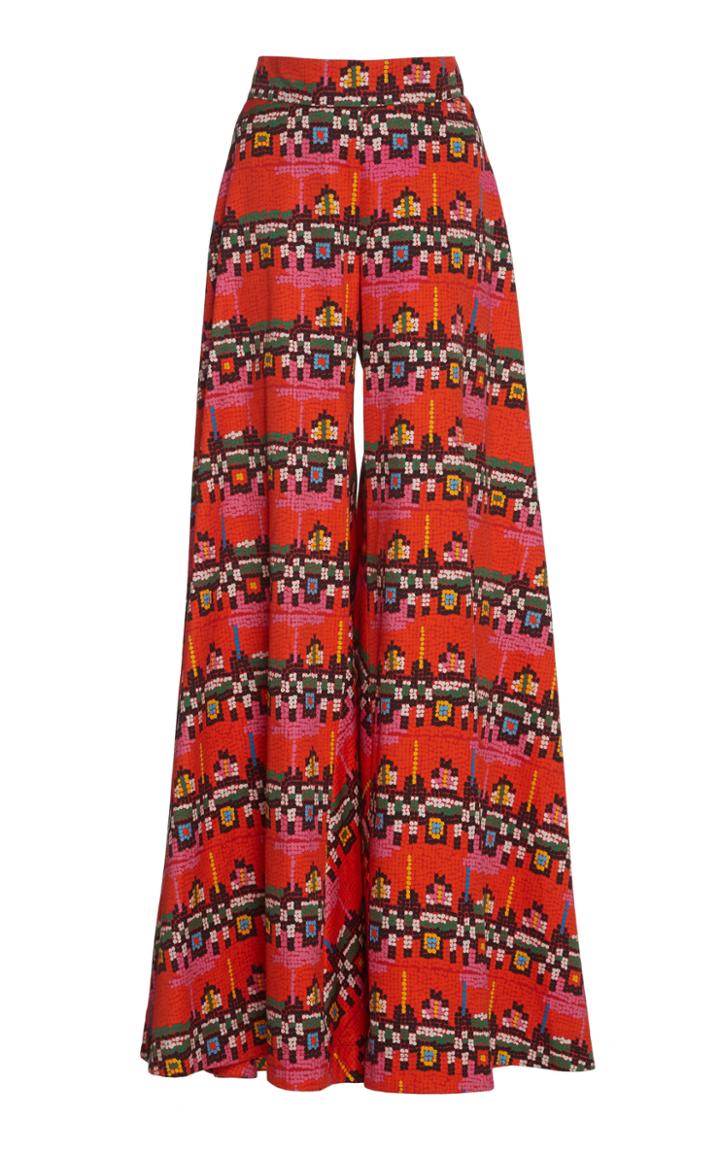 Rianna + Nina High-rise Wide-leg Cotton Palazzo Pants