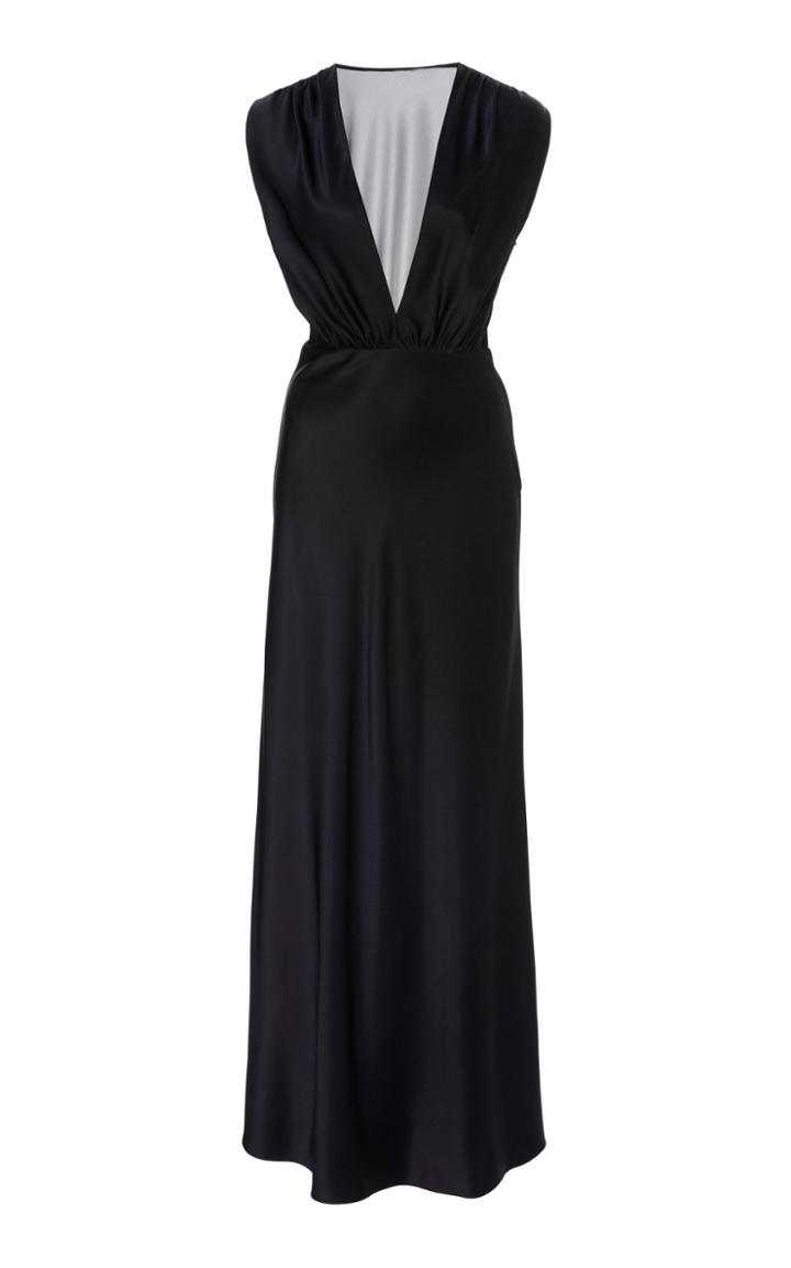 Narciso Rodriguez Ink Dye Bias Silk Dress