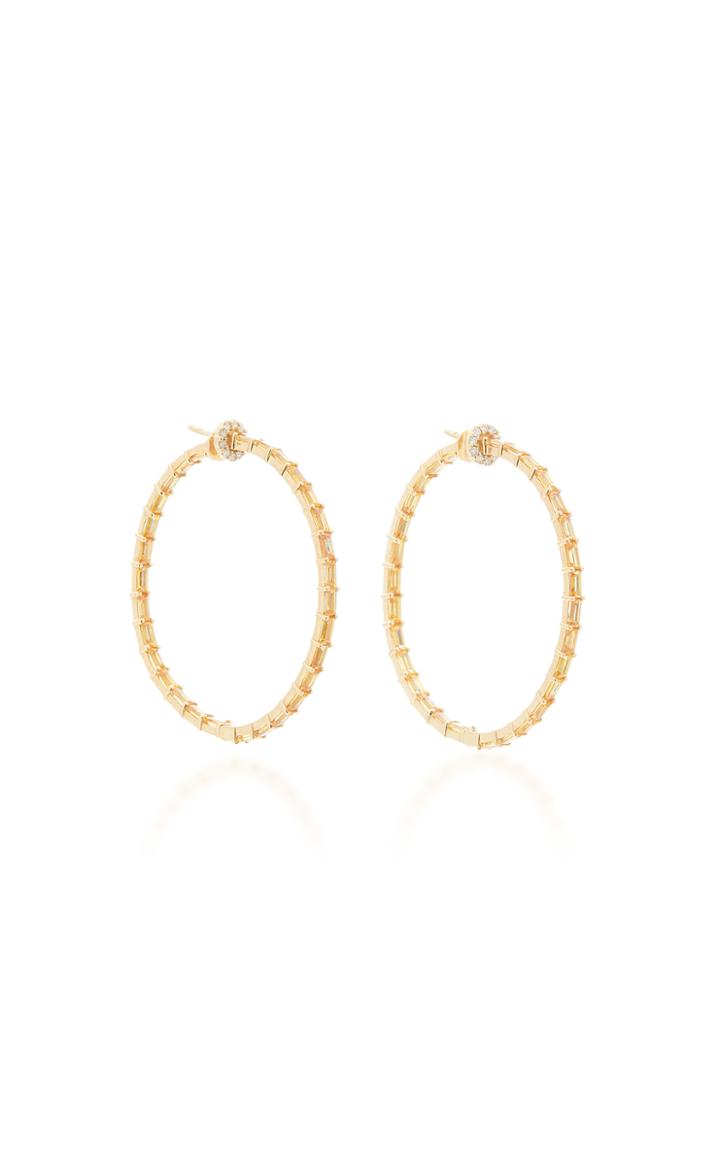 Nam Cho 18k Gold, Sapphire And Diamond Earrings