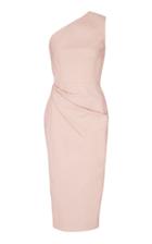 Alex Perry Corbin One Shoulder Leather Dress