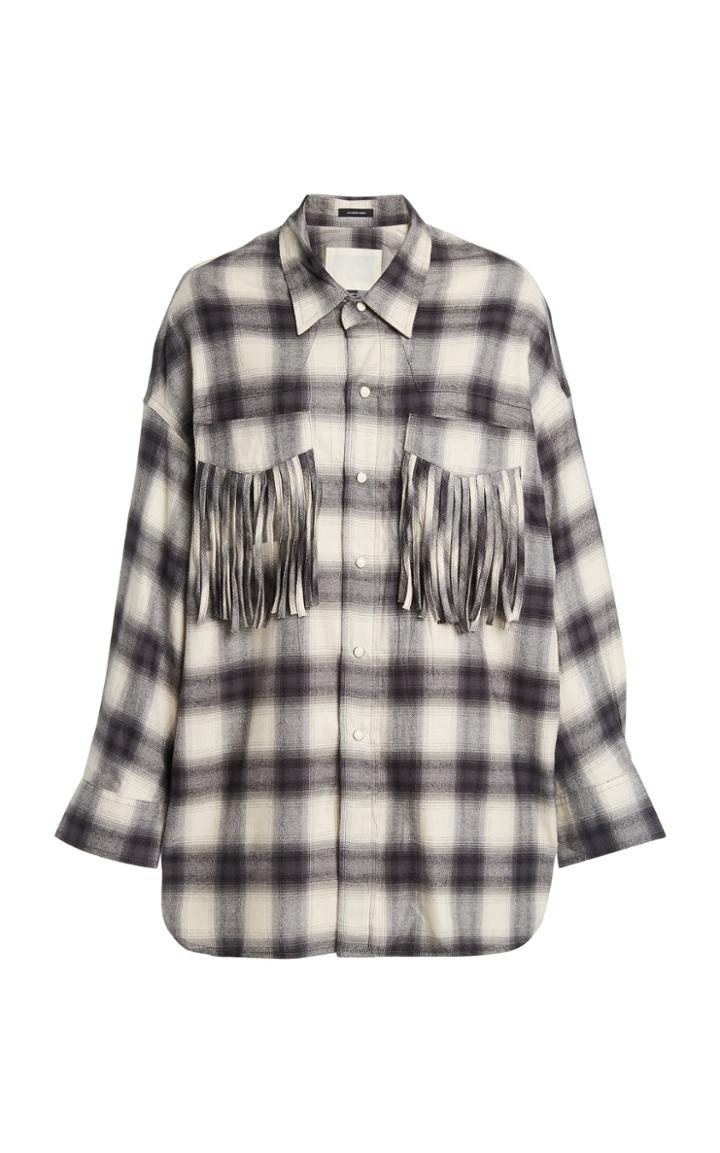 R13 Western Fringe Cotton-blend Shirt