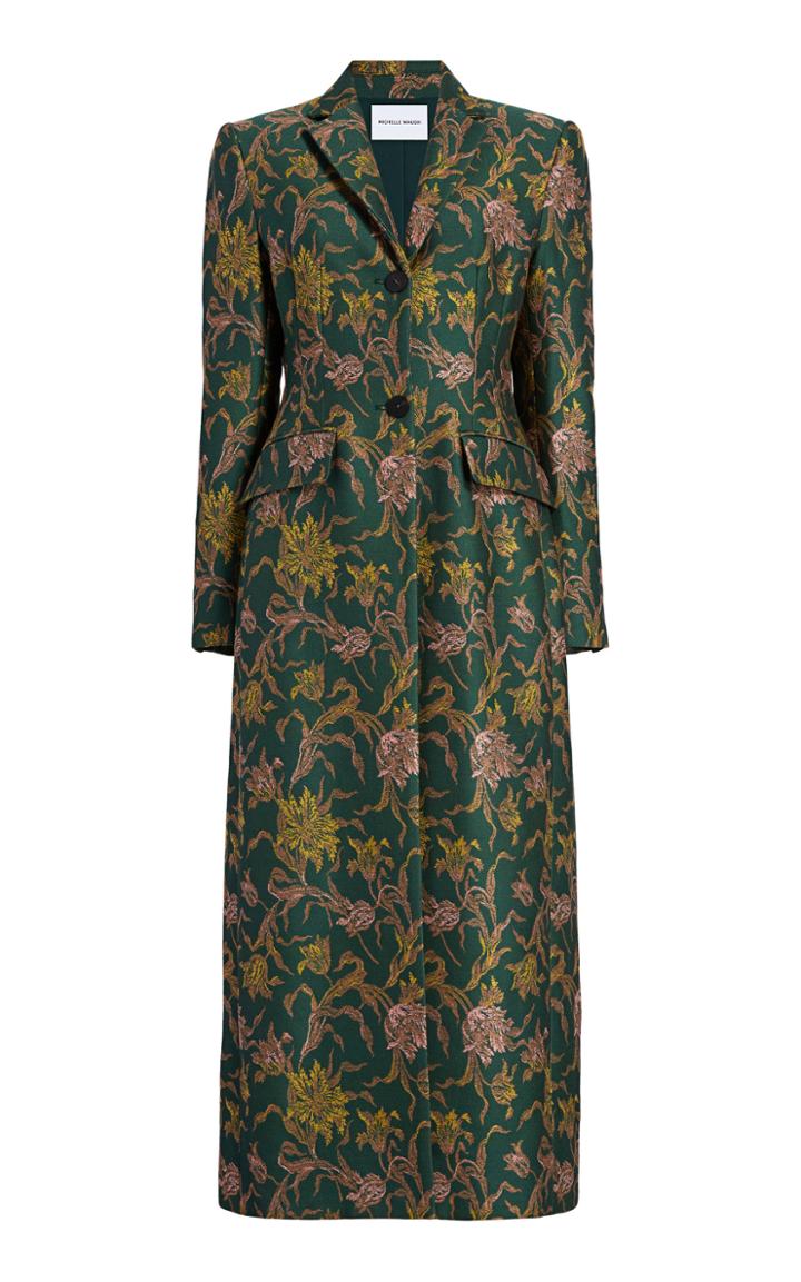 Moda Operandi Michelle Waugh The Cecilia Floral Jacquard Overcoat