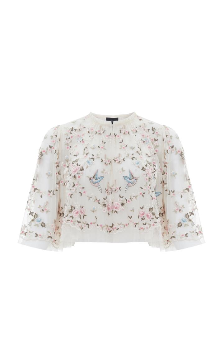Moda Operandi Needle & Thread Regency Printed Tulle Cape
