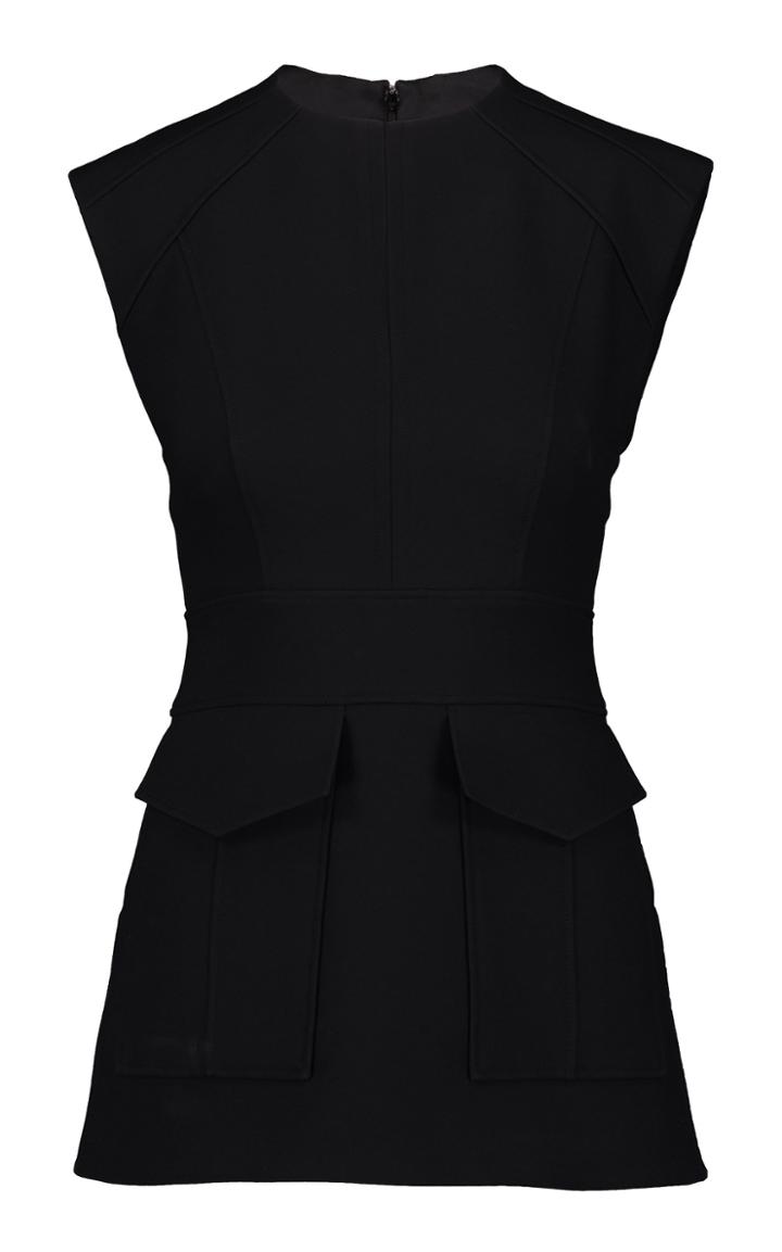 Burberry Vaux Wool-silk Top