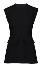Burberry Vaux Wool-silk Top