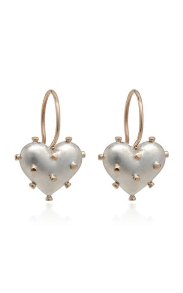 Rachel Quinn Lovesick Sterling Silver And 14k Yellow Gold Earrings