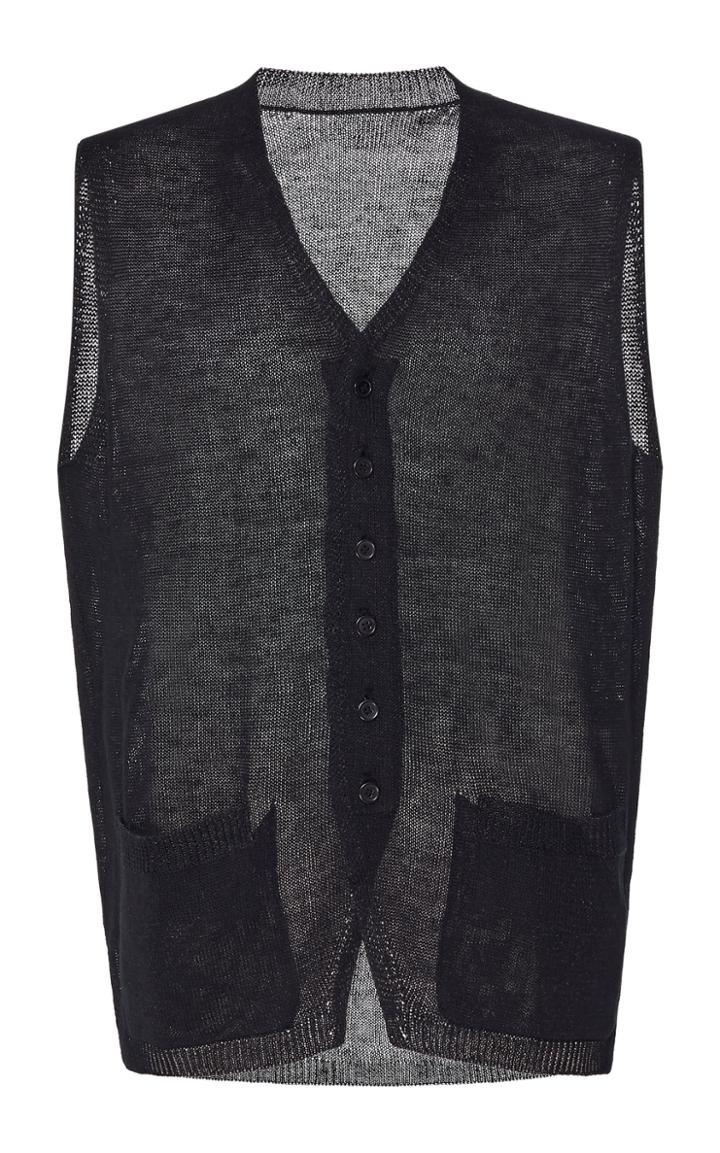 Yohji Yamamoto Reversible Knit Vest