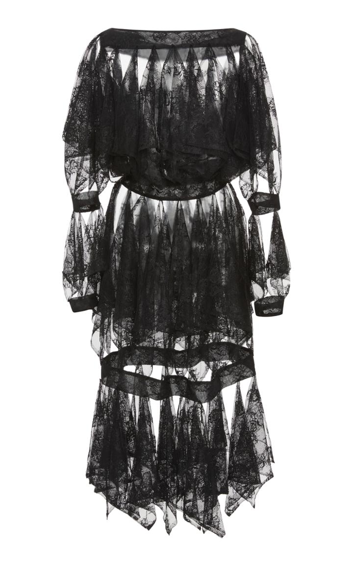 Christopher Kane Rag Lace Cut Out Dress