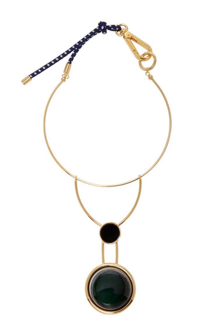 Marni Gold-tone Resin Necklace