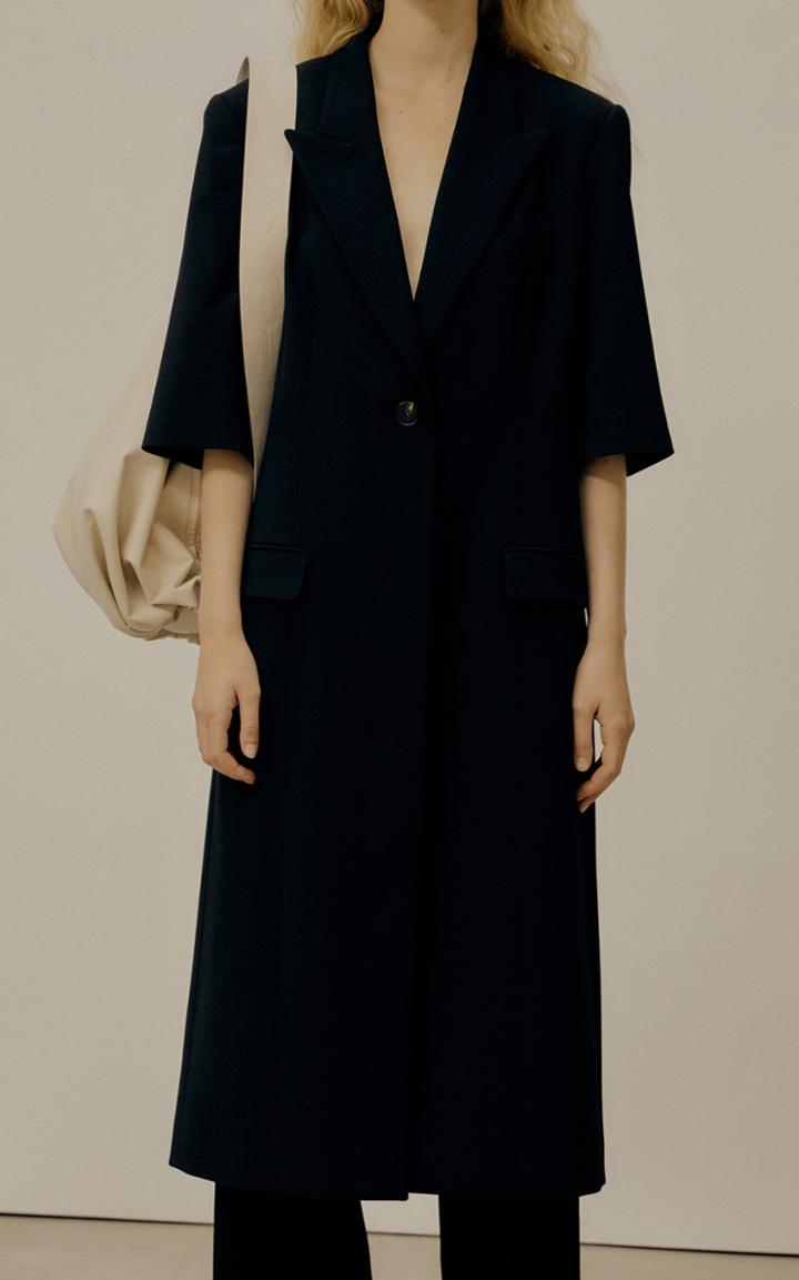 Moda Operandi Low Classic Long Short-sleeve Wool-blend Blazer