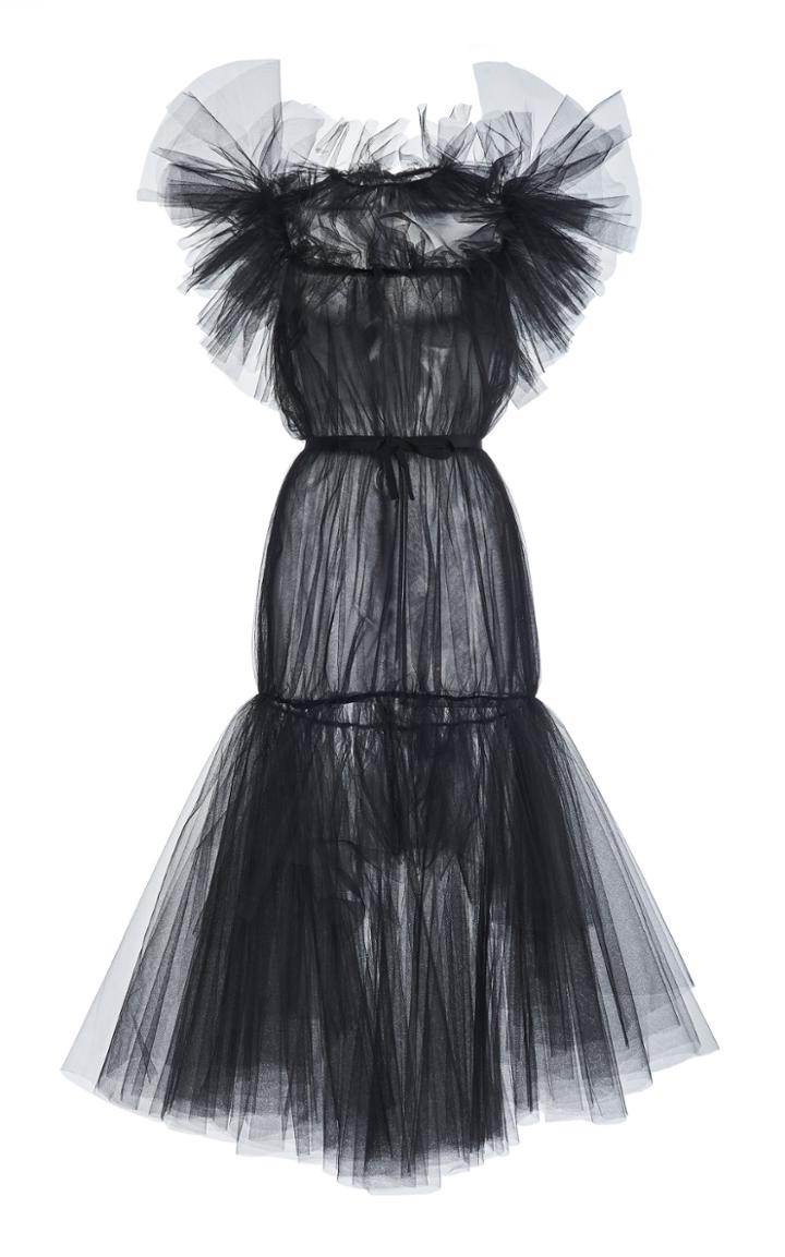 Moda Operandi Giambattista Valli Ruffled Chiffon Dress
