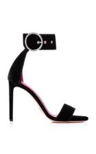 Oscar Tiye Erica Embellished Velvet Sandals
