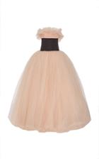 Elizabeth Kennedy Tulle Ball Gown With Waist Corset