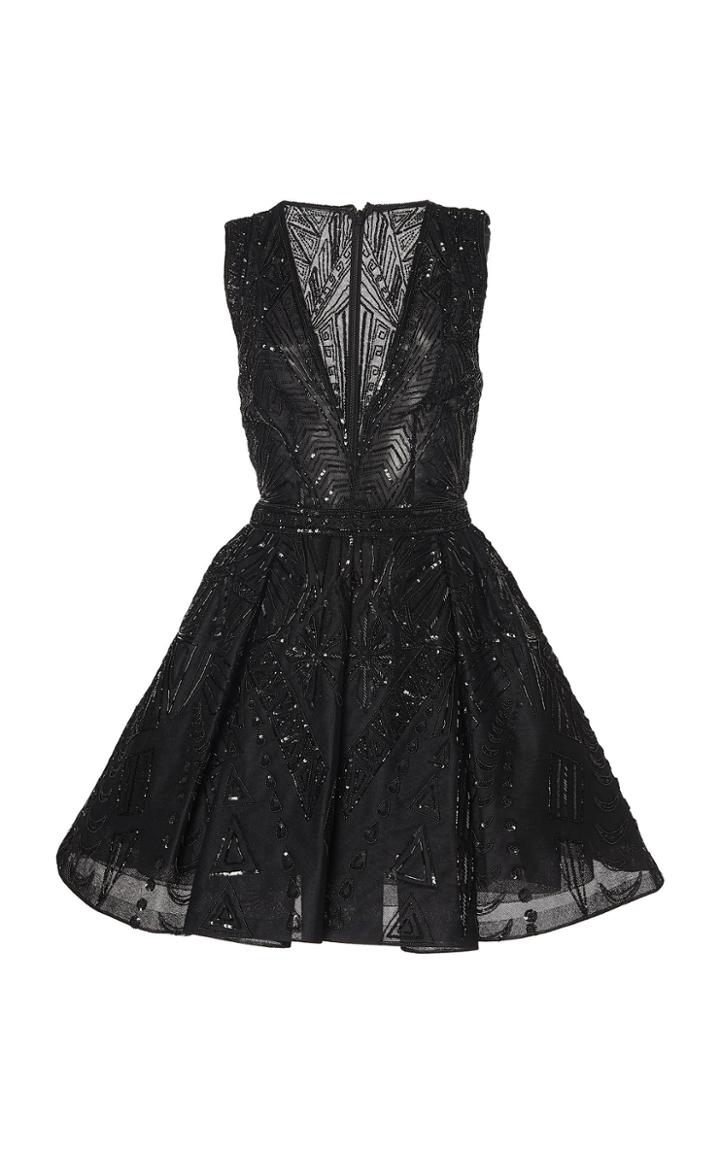 Zuhair Murad A-line Embroidered Mini Dress