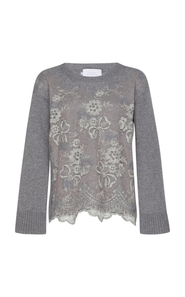 Luisa Beccaria Needled Cashmere Pullover