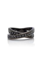 Lynn Ban Infinity Rhodium-plated Sterling Silver And Diamond Ring Size