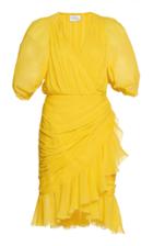 Moda Operandi Giambattista Valli Draped Chiffon Mini Dress Size: 40