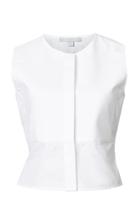 White Story Grace Structured Yoke Top