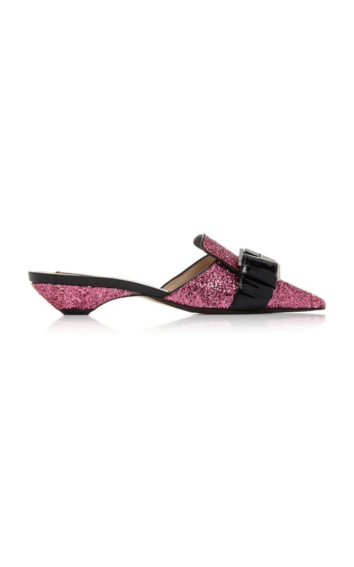 N 21 N&deg;21 Glitter Buckle Mules