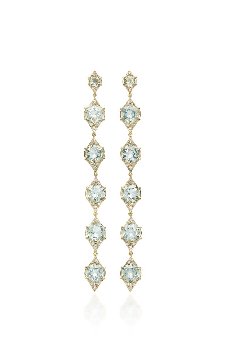 Jamie Wolf M'o Exclusive One-of-a-kind Mosaic Hexagon Long Drop Earring