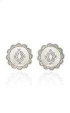 Fallon One-of-a-kind Conch Button Earring