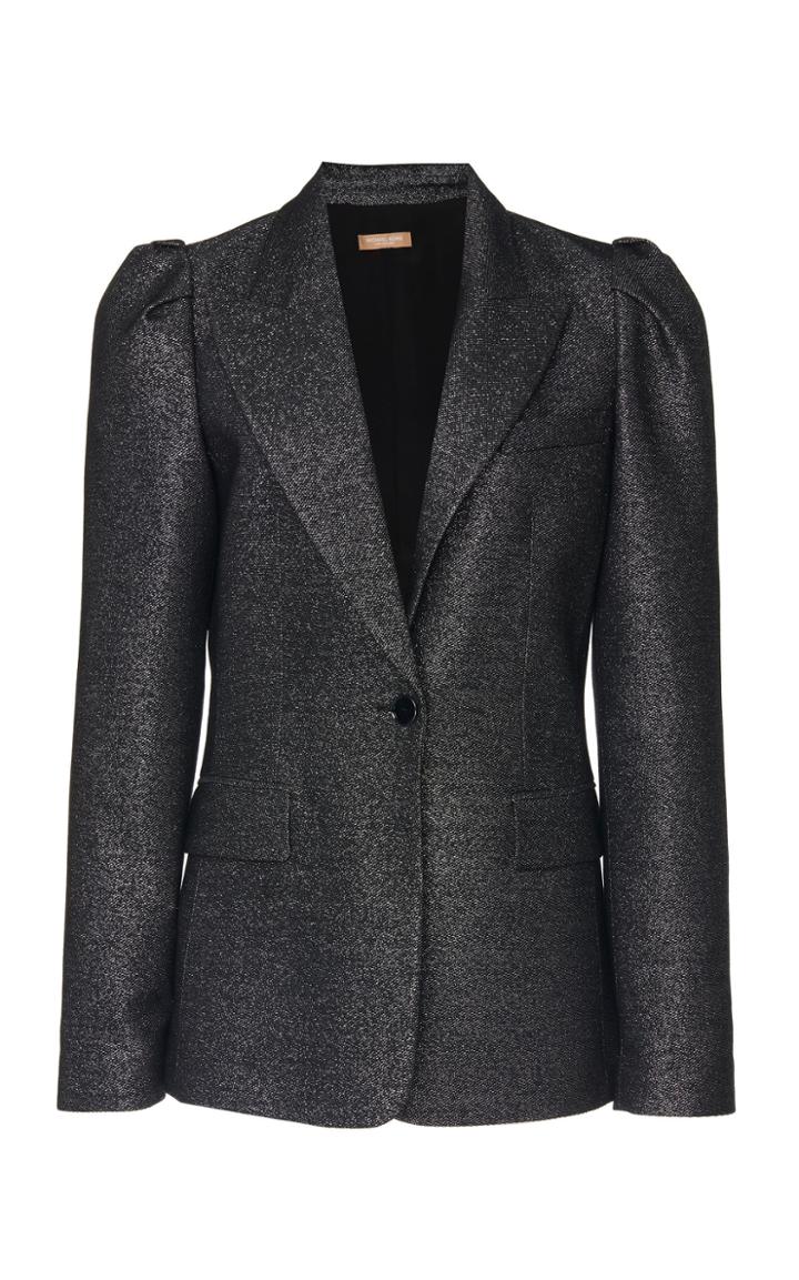 Michael Kors Collection Puff Sleeve Wool Blazer