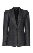 Michael Kors Collection Puff Sleeve Wool Blazer