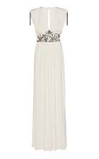 Dundas Embellished Crepe De Chine Maxi Dress