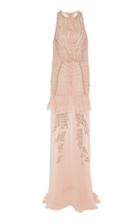 J. Mendel Dropped Waist Embroidered Gown