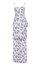 Paco Rabanne Sweetheart Neckline Satin Asymmetric Gown