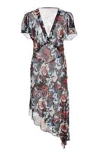 Anna Sui Birds And Roses Crepe Dress