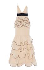 Leal Daccarett Lucrecia Two Tiered Ruffle Gown
