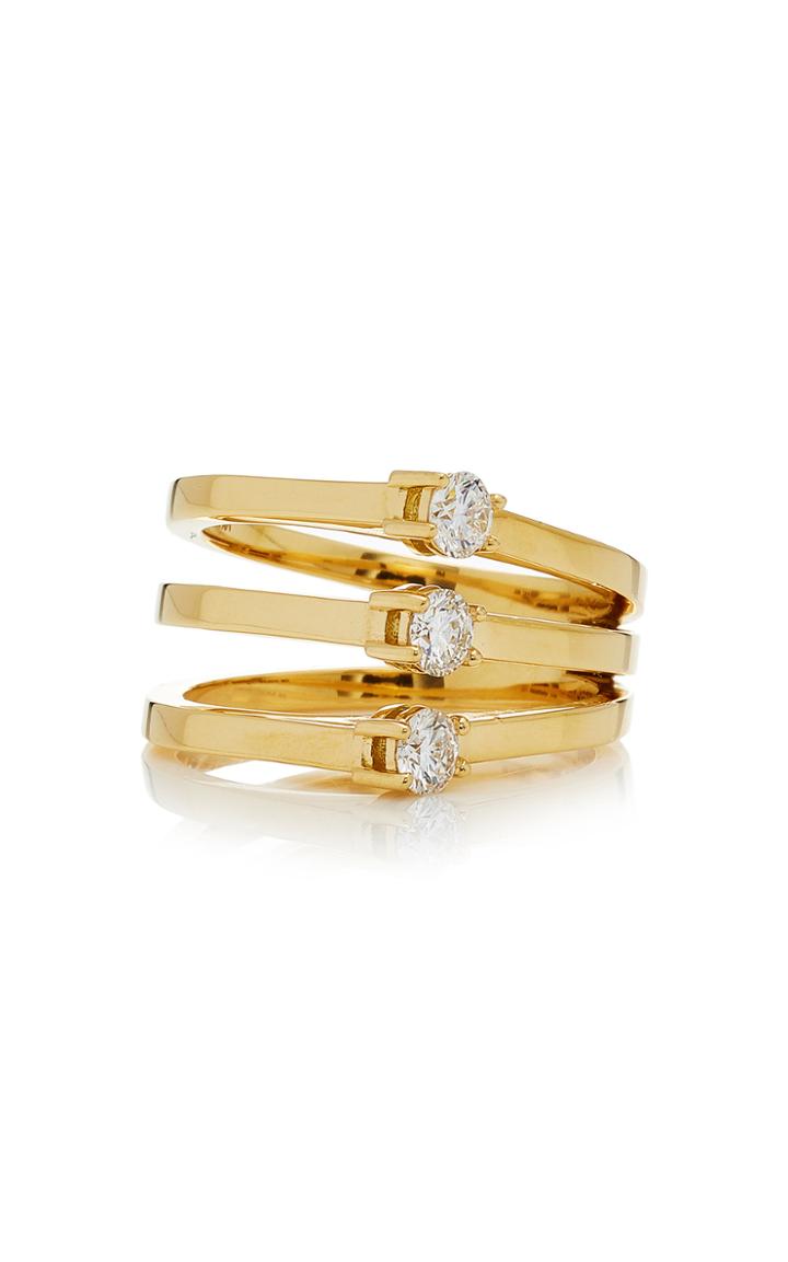 Melissa Kaye Aria Gold Fan Ring
