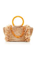 Carolina Santo Domingo Corallina Raffia Bag