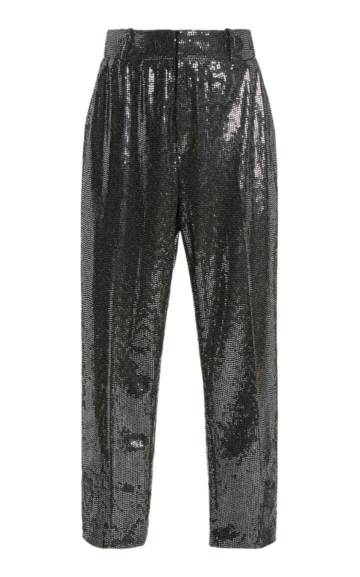 Moda Operandi Christian Siriano Sequin Shimmer Flare Trousers
