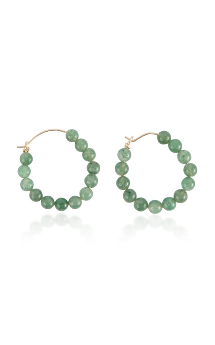 Holly Ryan Moss Agate Hoops