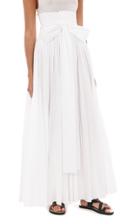 Moda Operandi Philosophy Di Lorenzo Serafini Pleated Poplin Maxi Skirt