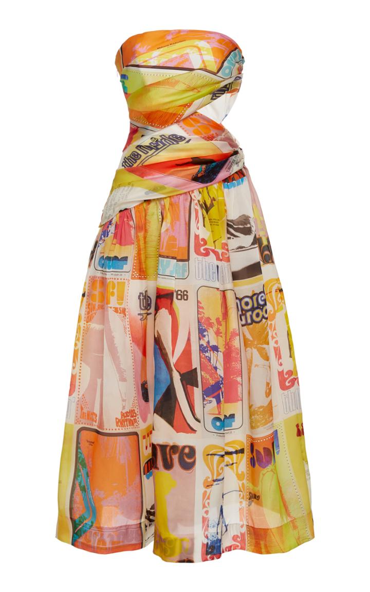 Moda Operandi Zimmermann Brightside Wrap Midi Dress Size: 0