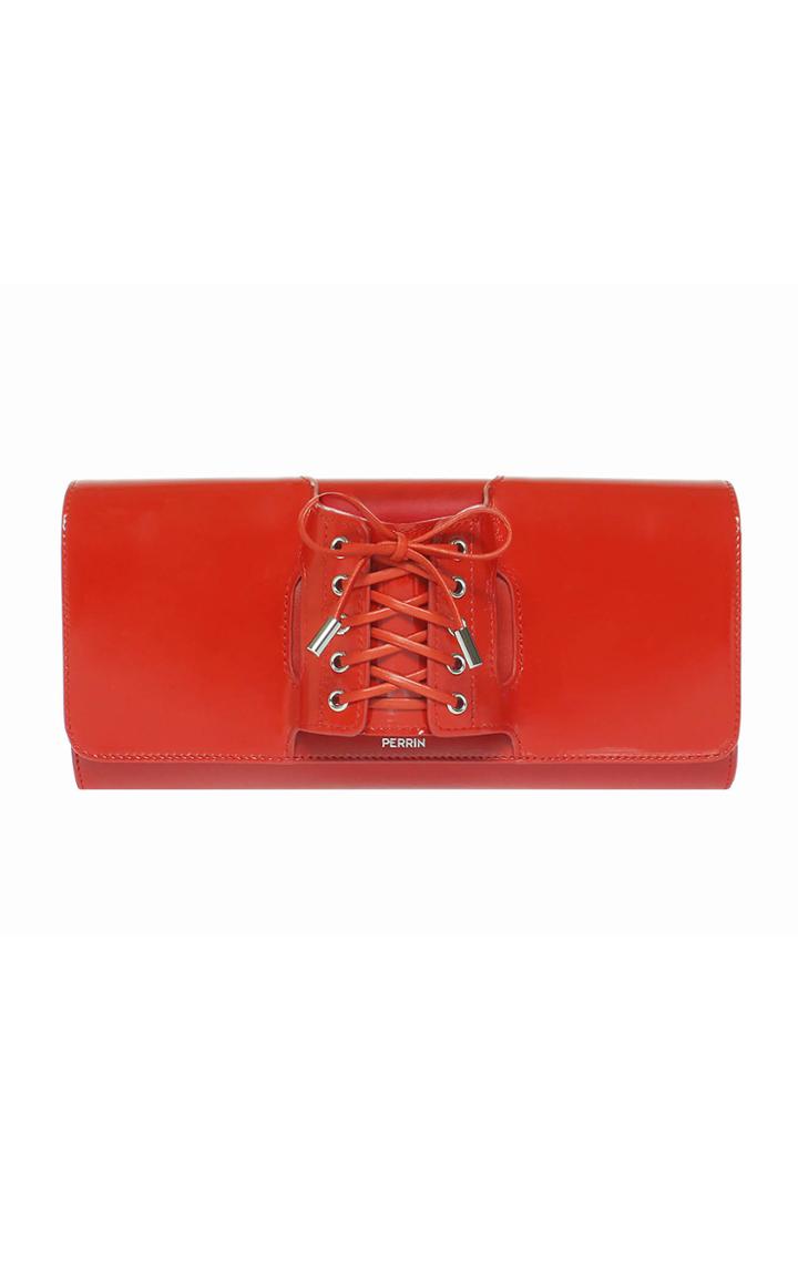 Perrin Paris Le Corset Leather Clutch