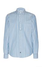 Lanvin Striped Cotton-poplin Shirt Size: 38