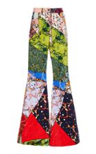 Rosie Assoulin Marble Exaggerated Flared Pant