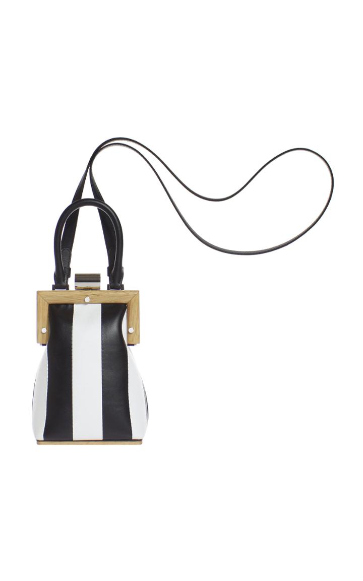 Perrin Paris La Minaudiere Striped Leather Bag