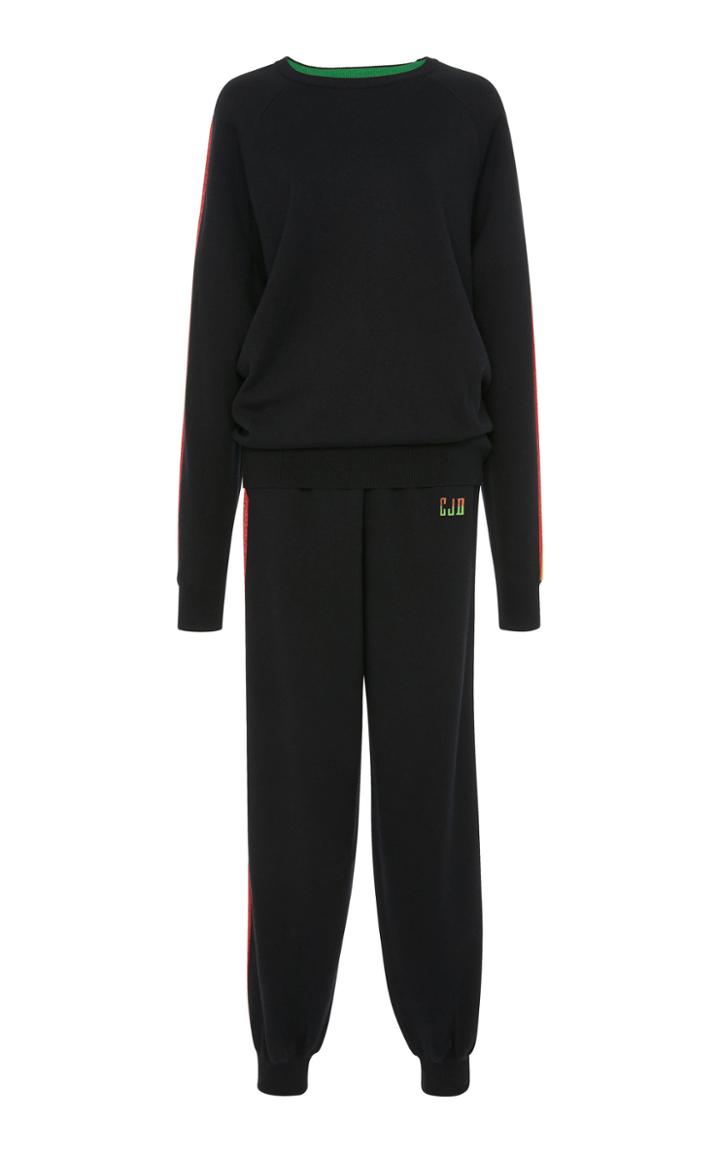 Olivia Von Halle M'onogrammable Missy Kingston Jogger Set