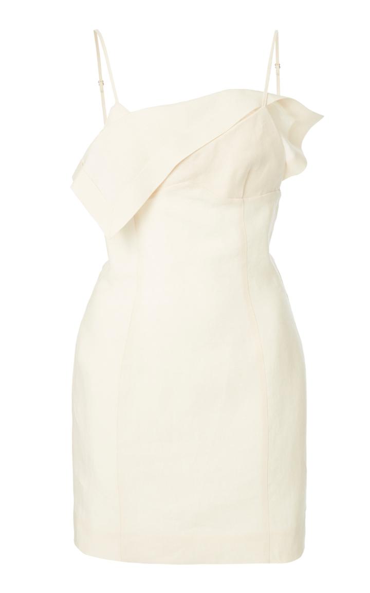 Moda Operandi Jacquemus Bahia Draped Crepe Mini Dress