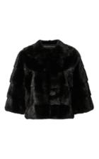 Pologeorgis Cropped Dyed Mink Jacket