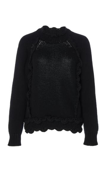 Cecilie Bahnsen Wool Open Back Knit Tinkie Sweater